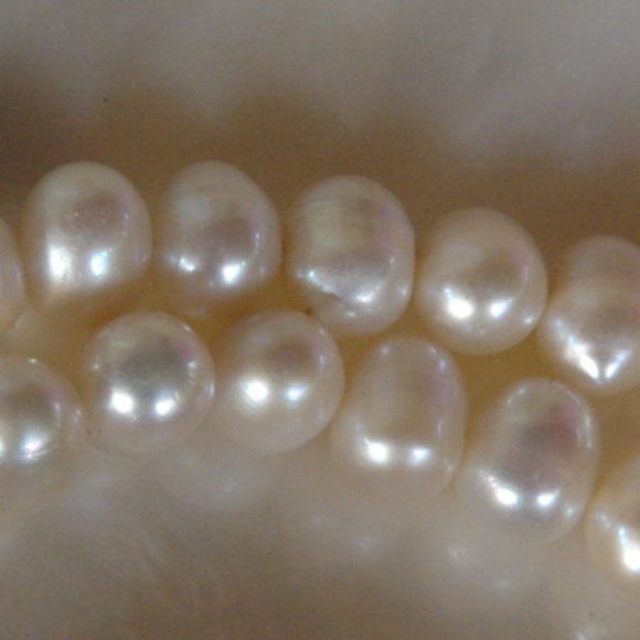 Real Freshwater‎ Pearl and Crystal Necklace Opera - Picture 3 of 5